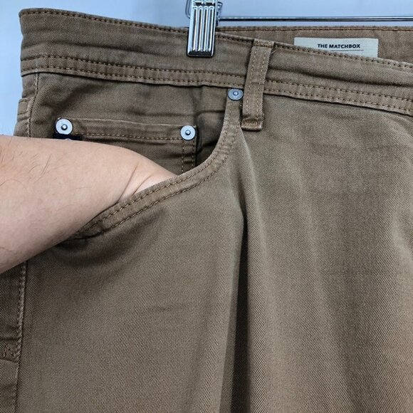 AG Adriano  Goldschmied Men's Khaki The Matchbox Slim Straight Jeans size 38 - Picture 8 of 16